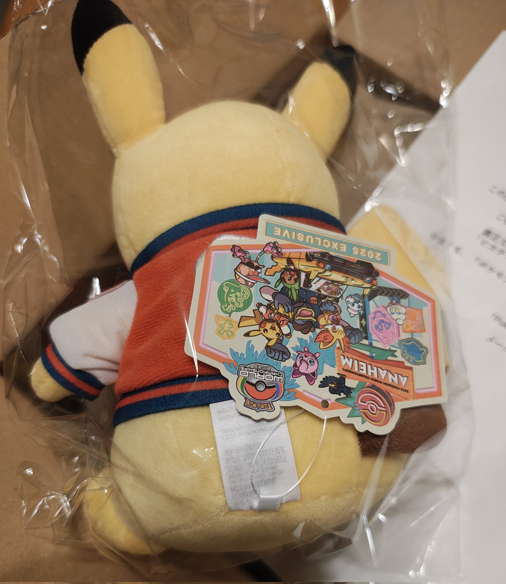 WCS2025ピカチュウ ぬいぐるみ ANAHEIM WCS2025 アナハイムピカチュウ ぬいぐるみ - メルカリ