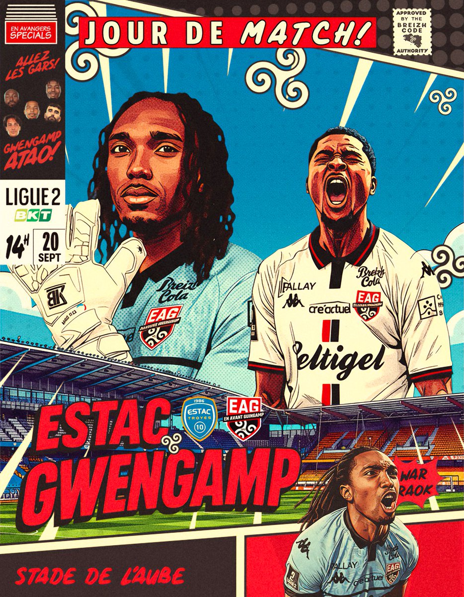 🔥 𝗝𝗢𝗨𝗥 𝗗𝗘 𝗠𝗔𝗧𝗖𝗛 🔥

⚔️ 14h00 🆚 <a href="/estac_officiel/">ESTAC Troyes</a> 

📍 Stade de l'Aube
📋 <a href="/Ligue2BKT/">Ligue 2 BKT</a> - J6
📺 <a href="/beinsports_FR/">beIN SPORTS</a> MAX 4
📻 <a href="/ALaGuingampaise/">À La Guingampaise</a> 

#ESTACEAG #TeamEAG #WarRaok