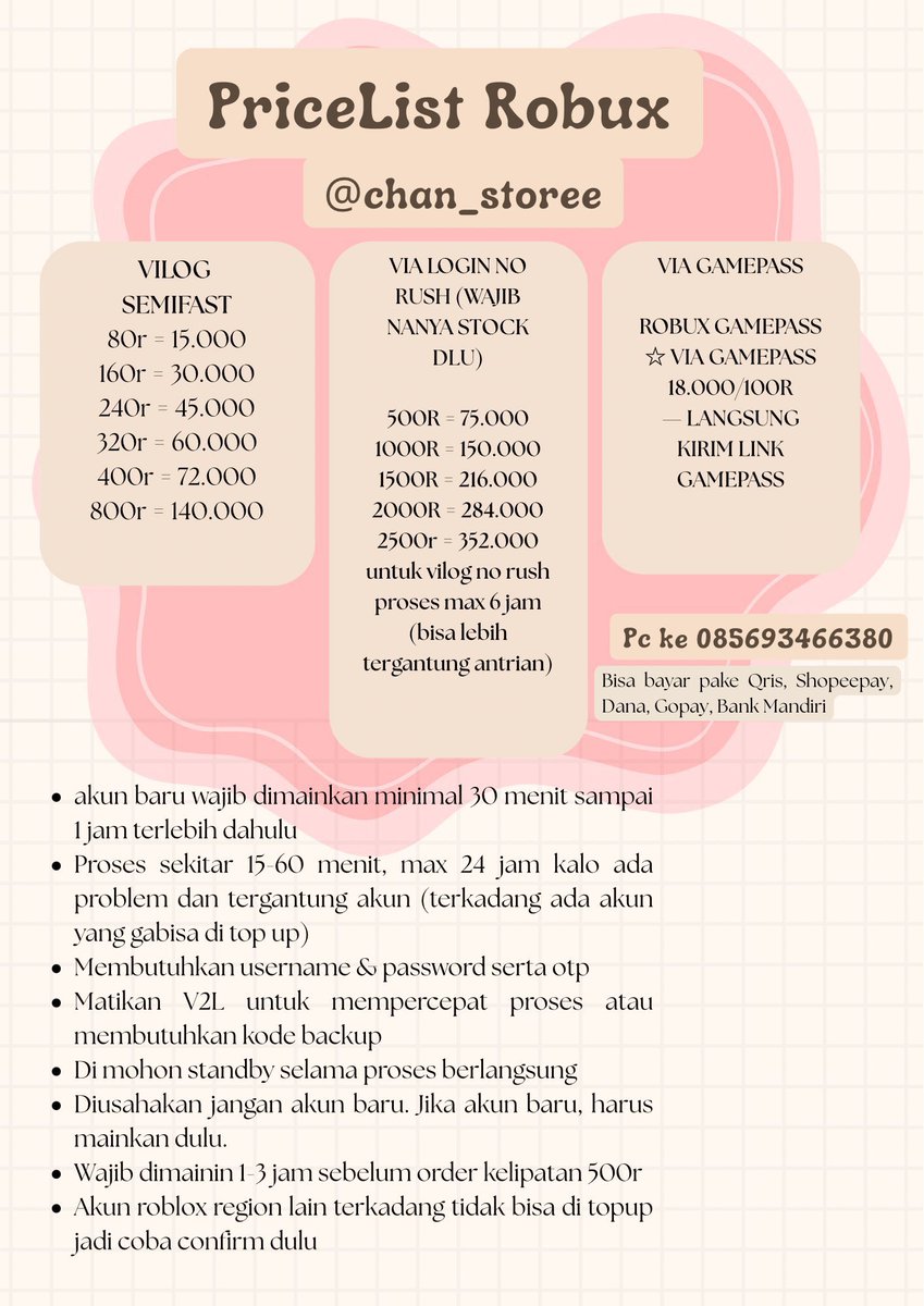 fsr wa| testi 1k jual netflix viu disney + robux tweet media