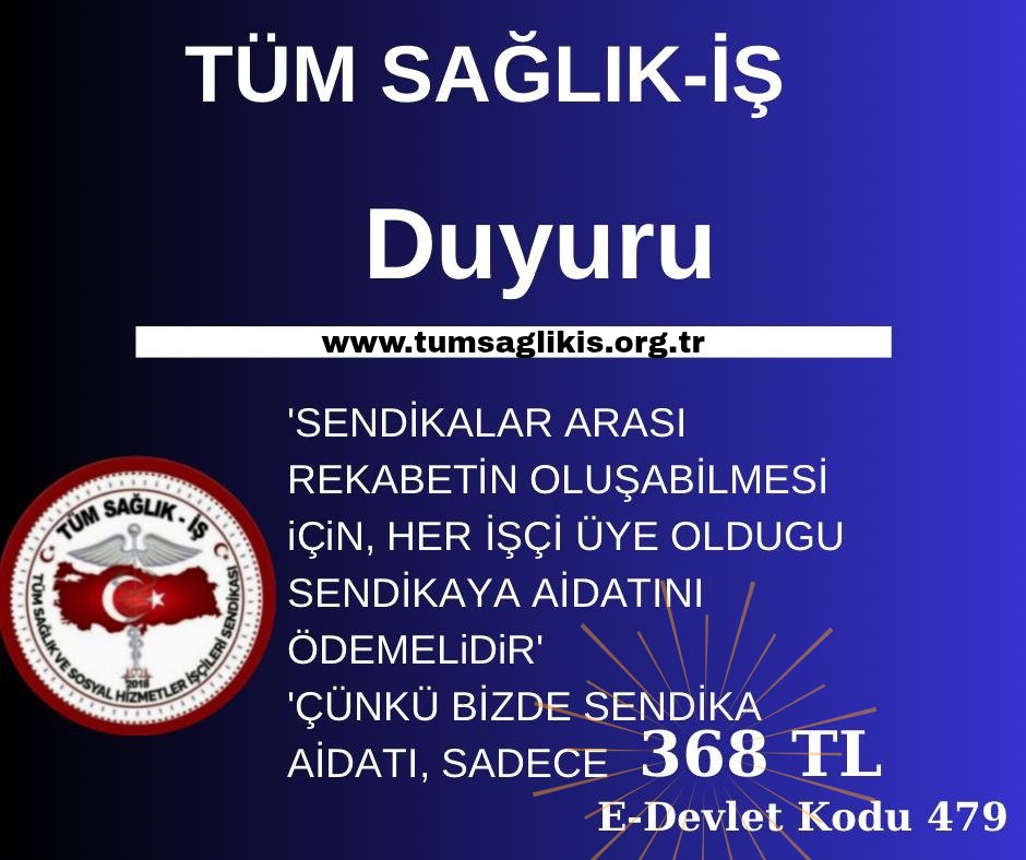 Tüm-Sağlık İş Sendikası (@tumsaglikissen) on Twitter photo 