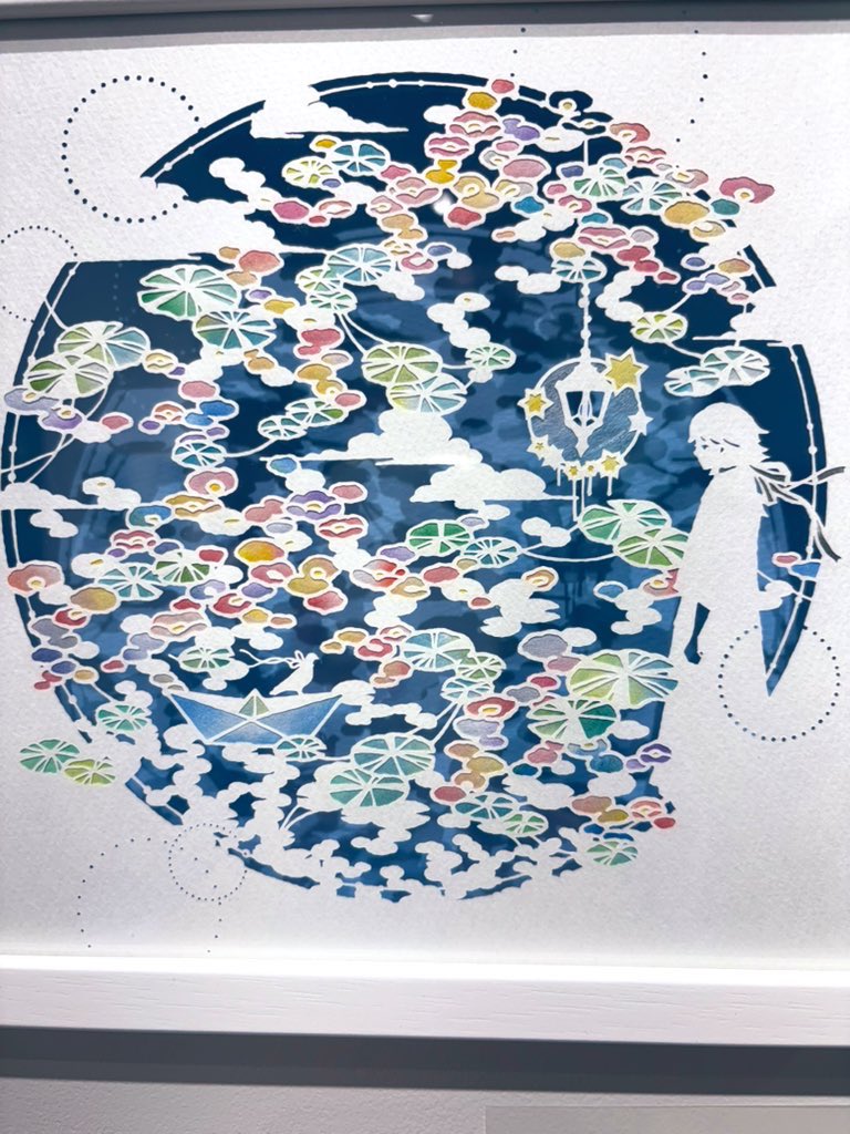 hanako_nya's tweet photo. 切り絵作家大橋忍さんの作品展へ♪
華やかででも闇もあるような精緻で繊細な作品たちに感動🥹
大橋さんの紡ぐ世界観💘
眼福でした〜👀✨✨✨
…少しだけお話できたの喜☺️
#大橋忍
#ROUTEGALLERY https://t.co/HvycVQQqci