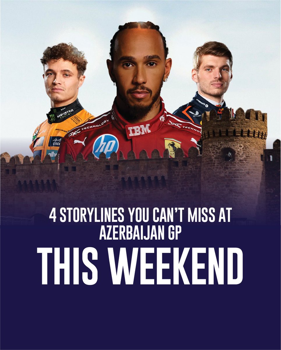 It's QUALI DAY IN BAKU😊

The Azerbaijan GP could change everything in the 2025 F1 season.

4 storylines you need to follow this weekend  thread 👇

#F1 #AzerbaijanGP #MerakiWatchParty