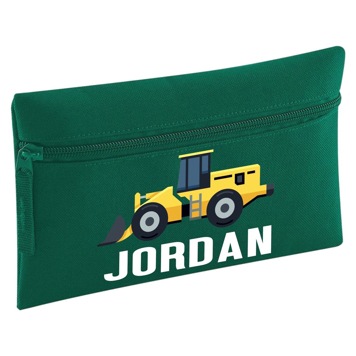 Clever_Gifts's tweet image. Personalised Digger, Pencil Case, Multiple Colours. Tractor Gift, Back to school. tuppu.net/4ff303a0  #SchoolGift