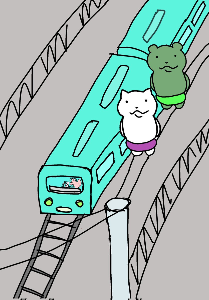 おさんぽ
＃ゆるいイラスト　＃イラスト
＃illustration