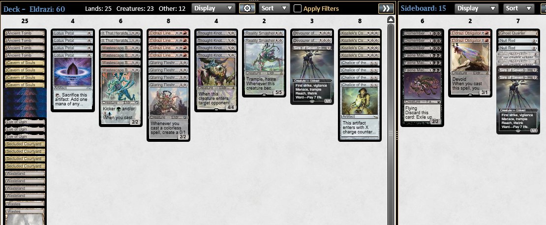 LucasGiggs (@giggsmtg) on Twitter photo Split Legacy Challenge with <a href="/Munchlax446mtgo/">Munchlax446</a> playing Eldrazi! Maybe deck is cracked? <a href="/fireshoes/">Robert Taylor🔥</a>
🤖❌🤖 UB Mid
❌🤖🤖 UB Mid
🤖❌🤖 WW Humans
🤖🤖 BR Cutter
❌❌ Red Prison
❌🤖🤖 Esper Blink Yorion
Top8 ❌🤖🤖 Sneak and Show
Top4 🤖🤖 Nadu? Elves? (won too fast)
Split 🥳🥳UB Split Legacy Challenge with <a href="/Munchlax446mtgo/">Munchlax446</a> playing Eldrazi! Maybe deck is cracked? <a href="/fireshoes/">Robert Taylor🔥</a>
🤖❌🤖 UB Mid
❌🤖🤖 UB Mid
🤖❌🤖 WW Humans
🤖🤖 BR Cutter
❌❌ Red Prison
❌🤖🤖 Esper Blink Yorion
Top8 ❌🤖🤖 Sneak and Show
Top4 🤖🤖 Nadu? Elves? (won too fast)
Split 🥳🥳UB