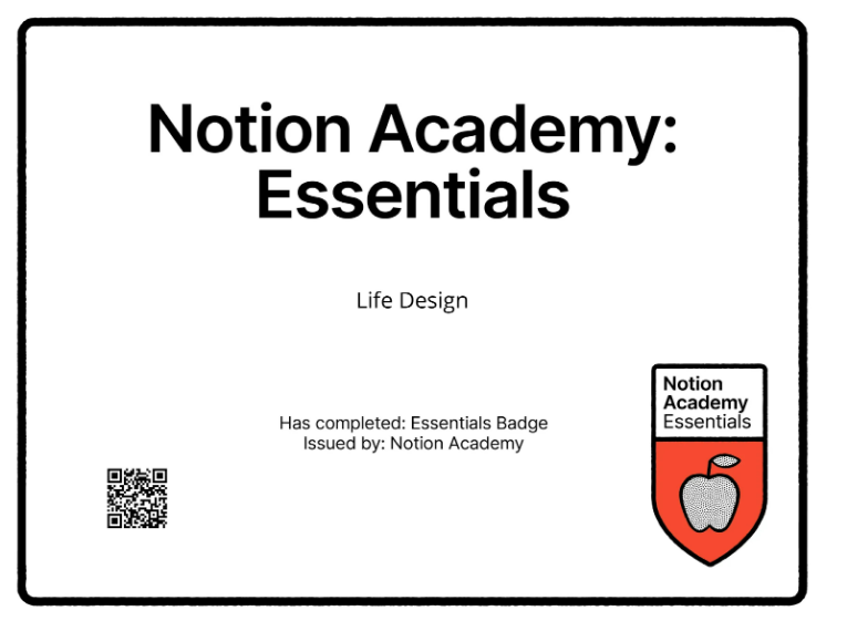 lifedesignshare's tweet image. The nerd in me certainly enjoyed getting these badges! Finally an assessment that I wasn&apos;t worried about :)

#notion3