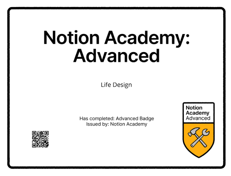 lifedesignshare's tweet image. The nerd in me certainly enjoyed getting these badges! Finally an assessment that I wasn&apos;t worried about :)

#notion3