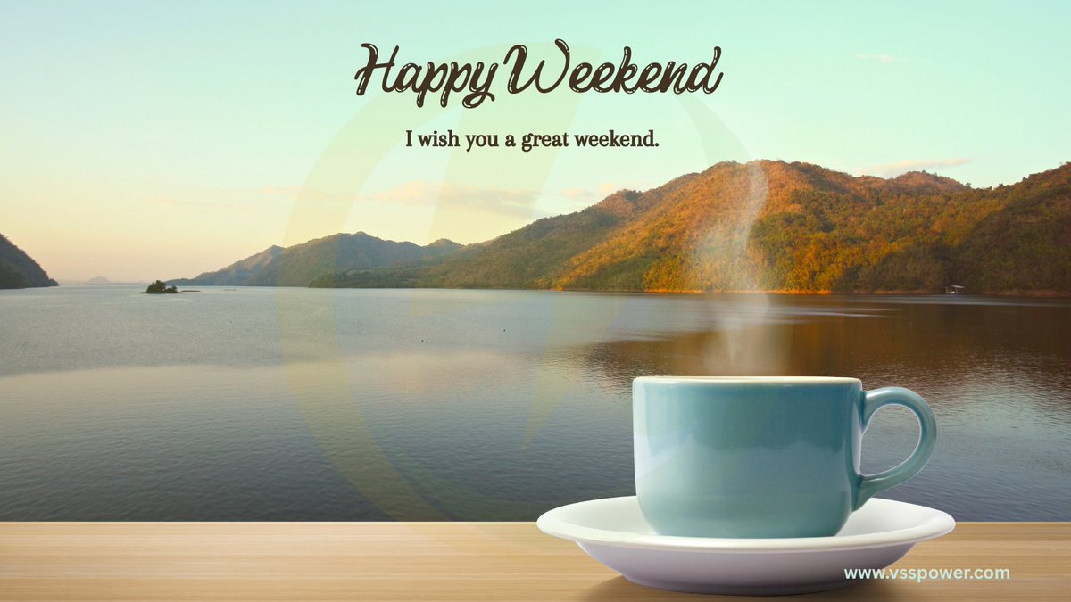 vsspowerengg's tweet photo. 🌸 VSS Power Engineering Services Ltd. wishes you a happy weekend! 🌸
Take time to recharge, refresh, and return with renewed energy. ⚡✨
#HappyWeekend #VSSPower #WorkLifeBalance #PositiveVibes #WeekendMood #TeamVSS #EnergyForFuture #RelaxAndRecharge #EngineeringExcellence #SustainablePower
