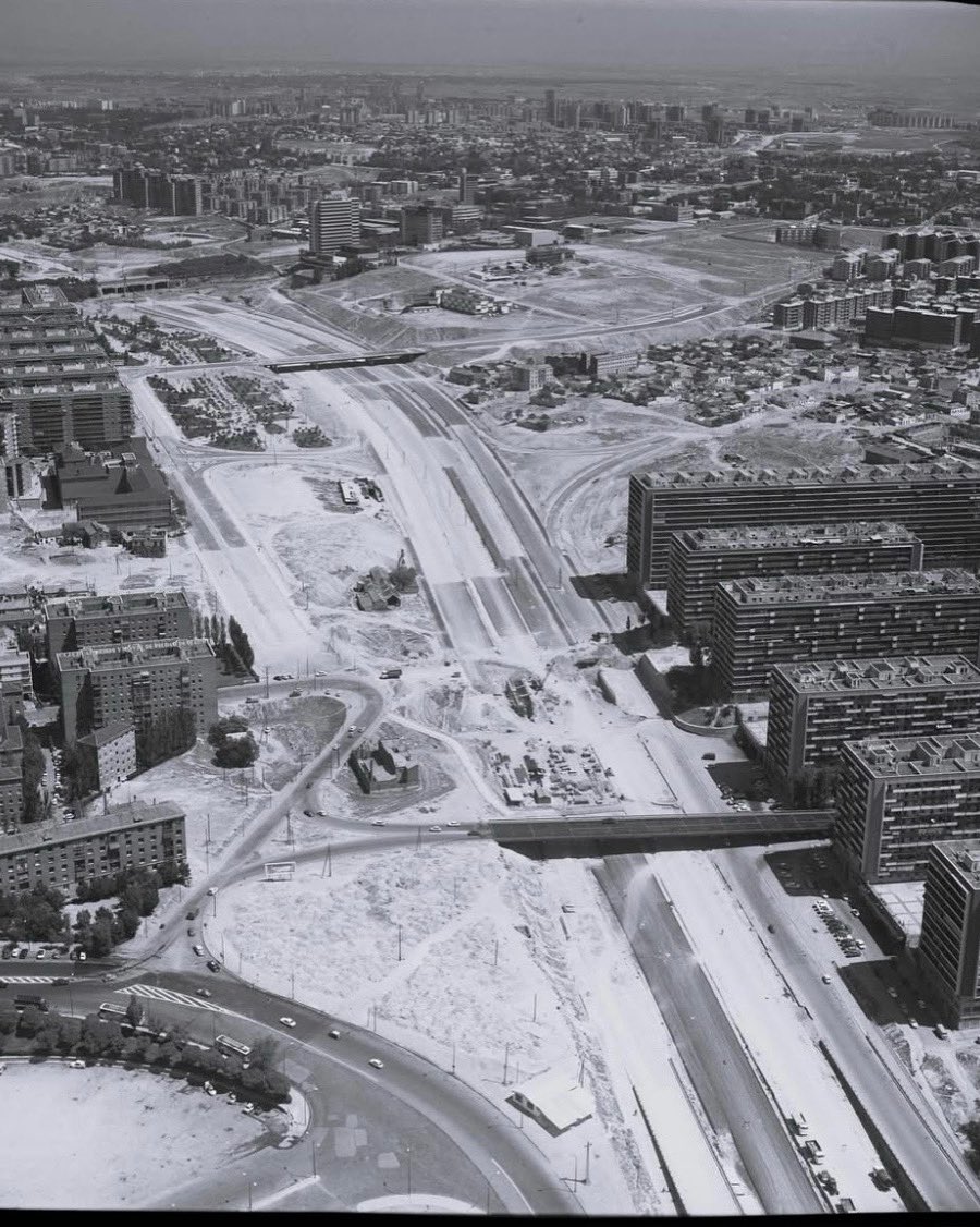 Madrid 1972
Construcción de la M-30 entre guindalera y barrio de la Concepción
