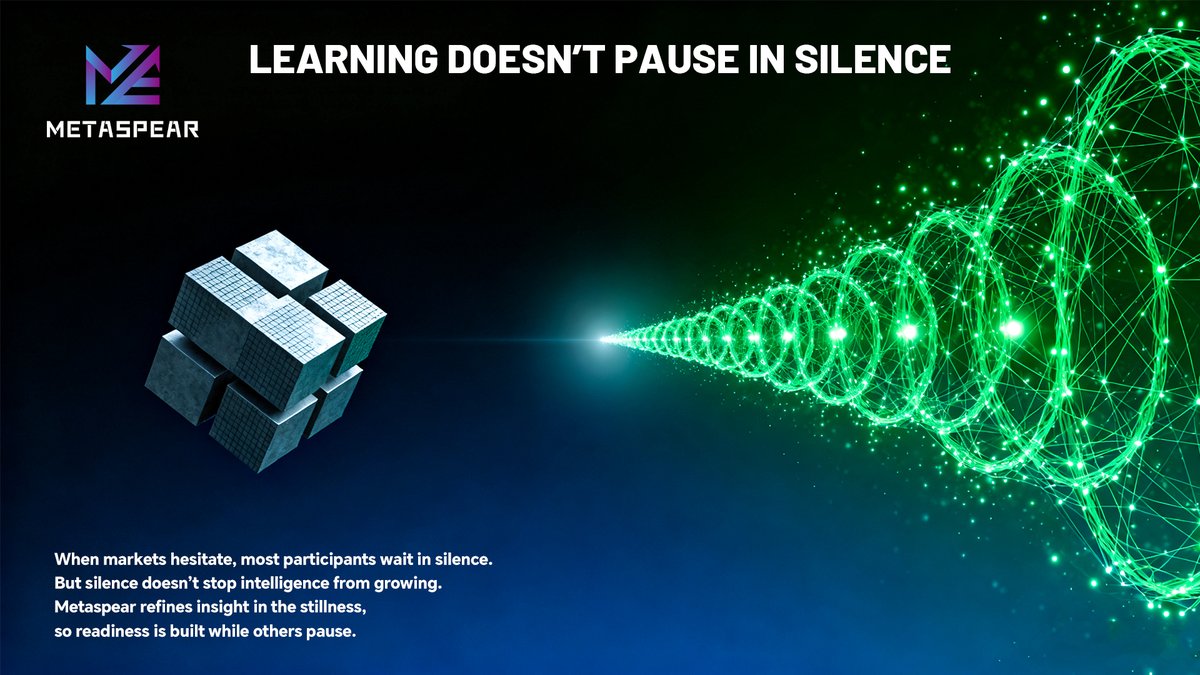 METASPEAR_'s tweet image. 🤫 Most wait when silence comes.
But learning doesn’t pause, it deepens.
🌐 Metaspear grows while others stand still, building clarity in quiet.
💬 As da Vinci said: “Learning never exhausts the mind.”
📈 In markets, the learning mind endures.

#Metaspear #ContinuousLearning