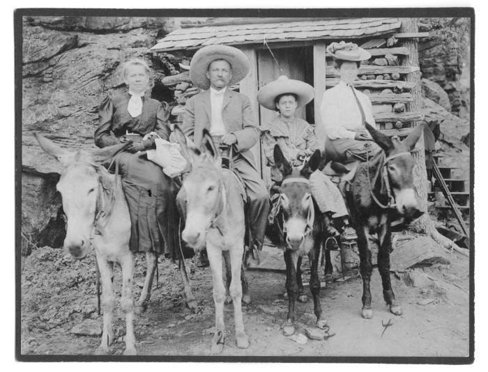 Traces of Texas reader Kent Selz graciously shared this 1908 photo of his great great grandfather, Henry Selz, on vacation with his family in Mineral Wells, Texas. Henry was from Pilot Point, Texas, and at one time was half owner of what was believed to be the largest cotton gin