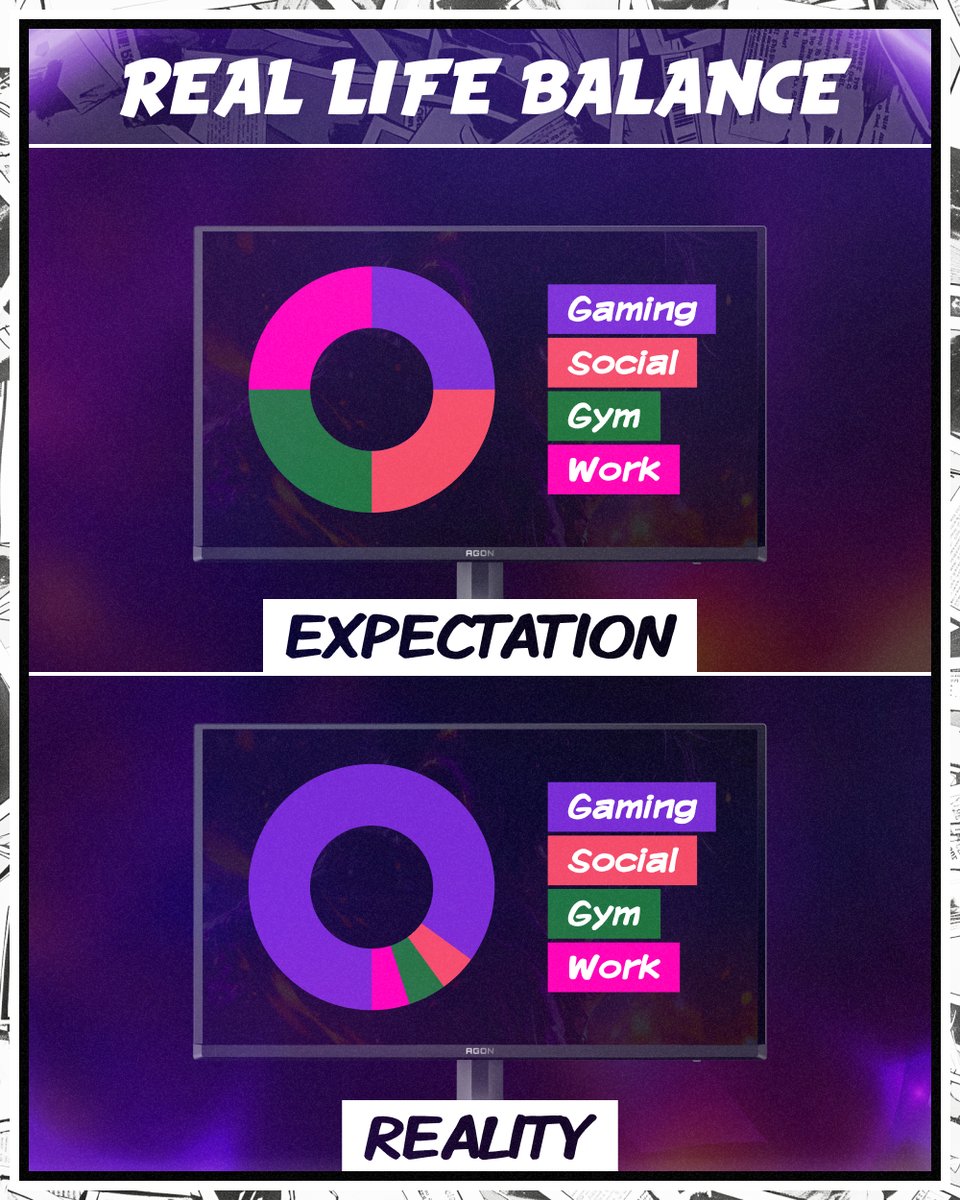 Work, gym, social life, gaming…
Pick 2. 🤷