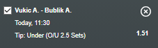 XgFixed's tweet photo. @Stakes844 @ParipesaKe @paripesa @bet365 @unibet @SportPesa @MozzartBet @1xBet_Eng @22bet_official @betway @Pinnacle China
> #xgfixed Tip 🎾
ATP Hangzhou
> 1130Gmt
Vukic A. - Bublik A. https://t.co/aTSbnb5l1b