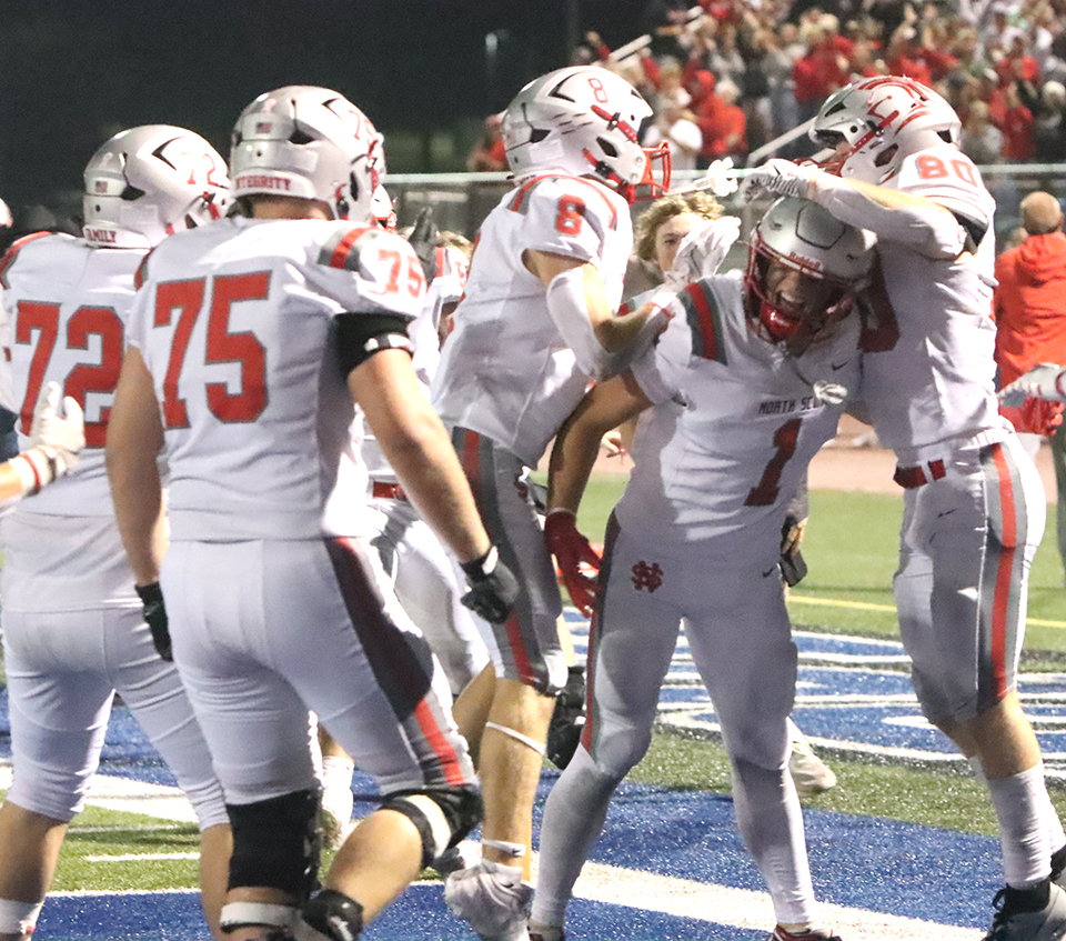 Whenever North Scott and Clear Creek-Amana get together, there will be fireworks. Last night was no different. What an incredible game.

Lancers win 33-30 in overtime thanks to Scott McCoy's walk-off touchdown. NS is still perfect against CCA in football, moving to 5-0 all-time.