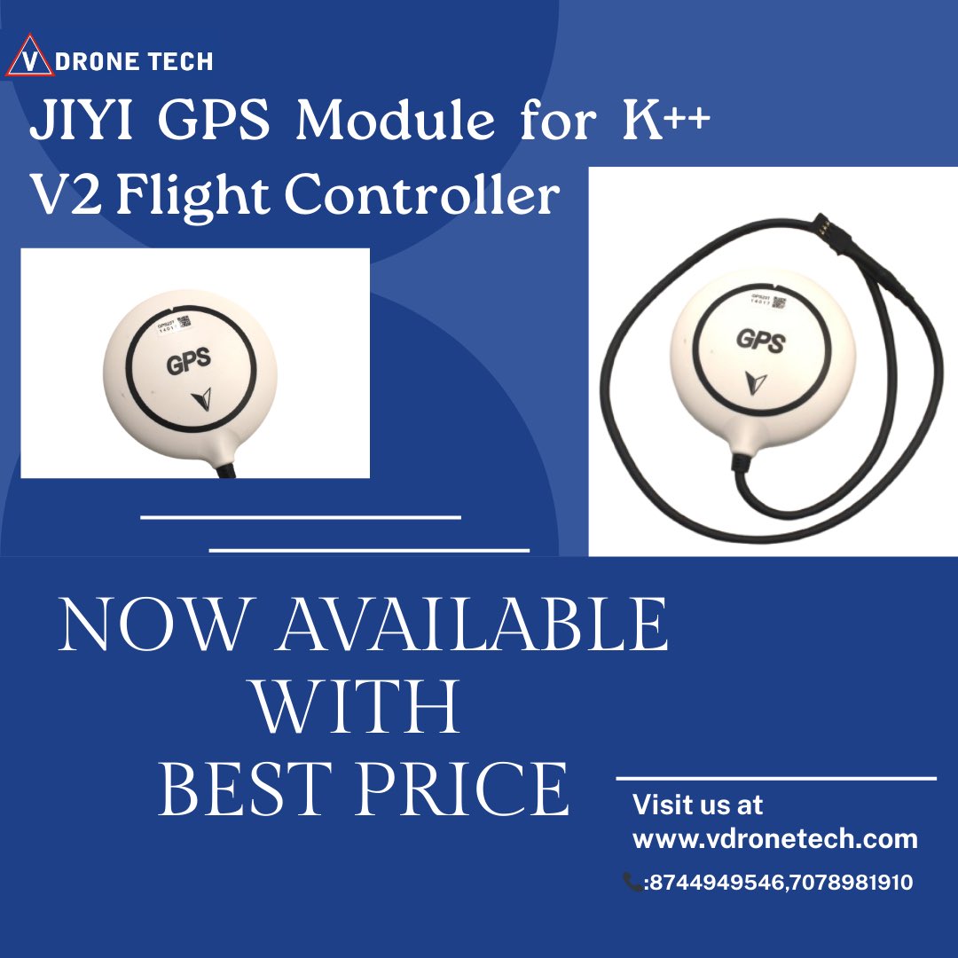 vdronetech's tweet image. Get your hands on the JIYI GPS Module for K++ V2 Flight Controller at the best price! 🚁📡 Don’t miss out on this top-quality GPS for seamless flight control.
#DroneTech #GPSModule #KPlusPlusV2 #FlightController #DroneAccessories #BestPrice #DroneParts #TechSale #AerialTech