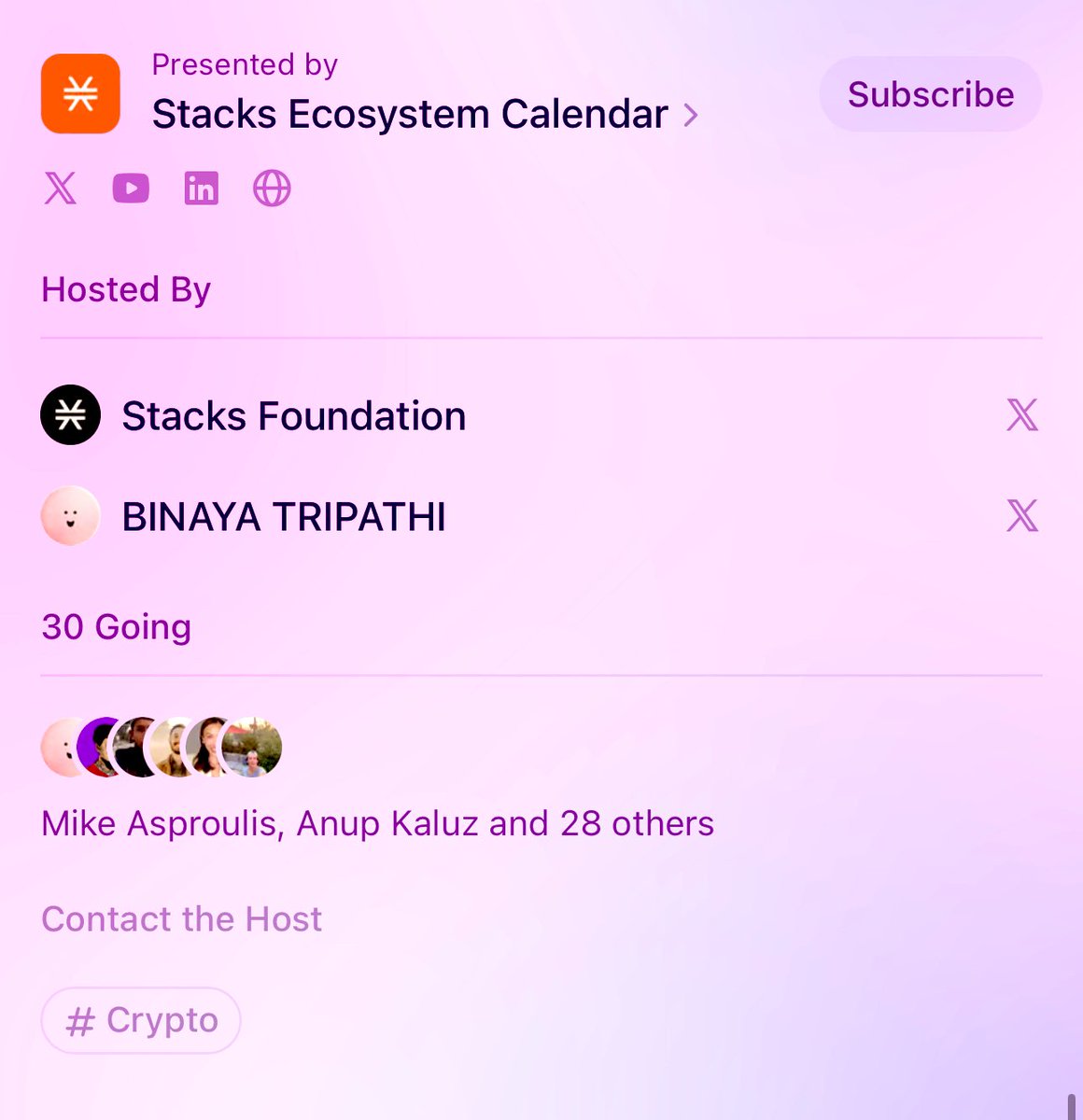 binaya_btc's tweet photo. We had an excellent SF “Bitcoin is more with Stacks” event. 
Quick summary: 
30 people registered
15 People Showed up
10 people stayed until the end
We used @StackingDao @bitflow and @HermeticaFi to see how you can generate yield on your assets
Thank you all for coming 🙏 https://t.co/8gwsKrhHik