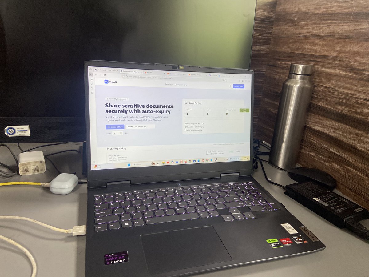 mohit_rajurkar_'s tweet image. Hackathon vibes = ☕ + code + creativity + teamwork 🤝⚡

Had an amazing time at the Shardeum Builder Mini Hackathon. From brainstorming to pitching, every moment was full of learning &amp;amp; fun! 💡✨

@Yash__Balpande @nikhil_aparajit @shardeum #ProofOfCommunity #MiniHackathon