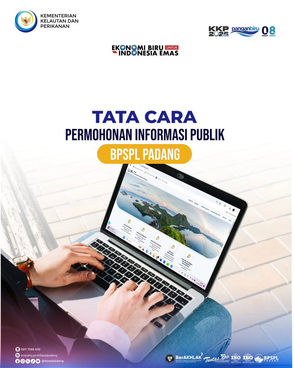 Sesuai Maklumat Pelayanan PPID, BPSPL Padang siap melayani permohonan informasi publik selama tidak masuk Daftar Informsai Dikecualikan ya #SahabatBahari.