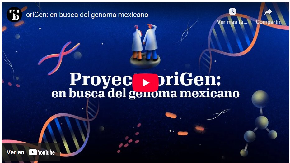 oriGen: lo que dice el genoma de 100,000 mexicanos. Su objetivo es descifrar quiénes somos, qué nos hace únicos y cómo podemos prevenir y atender las enfermedades específicas. Gran aporte <a href="/TecScience_/">TecScience</a>!! 
 tecscience.tec.mx/es/humano-soci…