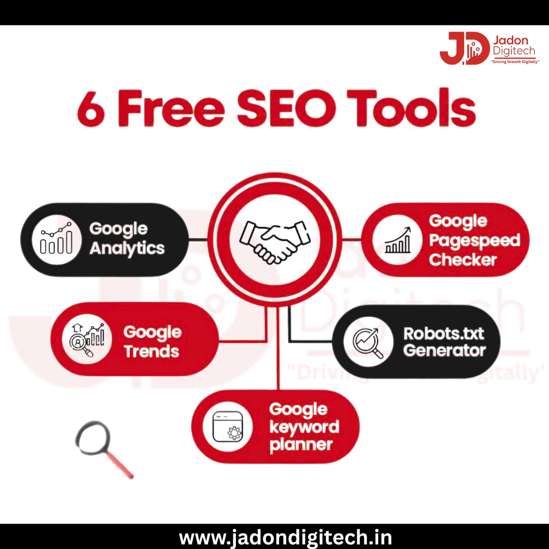 JadonDigitech's tweet image. 🚀 Boost your website ranking with these 6 FREE SEO Tools! 💻✨
#SEOTools #DigitalMarketing #GoogleAnalytics #KeywordPlanner #SEO #JadonDigitech #GrowDigitally
