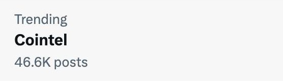 We’re TRENDING. 🚀
46,000+ posts and counting.

This isn’t just about Cointel, it’s about YOU.
The $COLS community turned belief into momentum and made <a href="/Cointel_io/">Cointel</a> unmissable.🫶

Grateful. On fire. And only just getting started.🔥