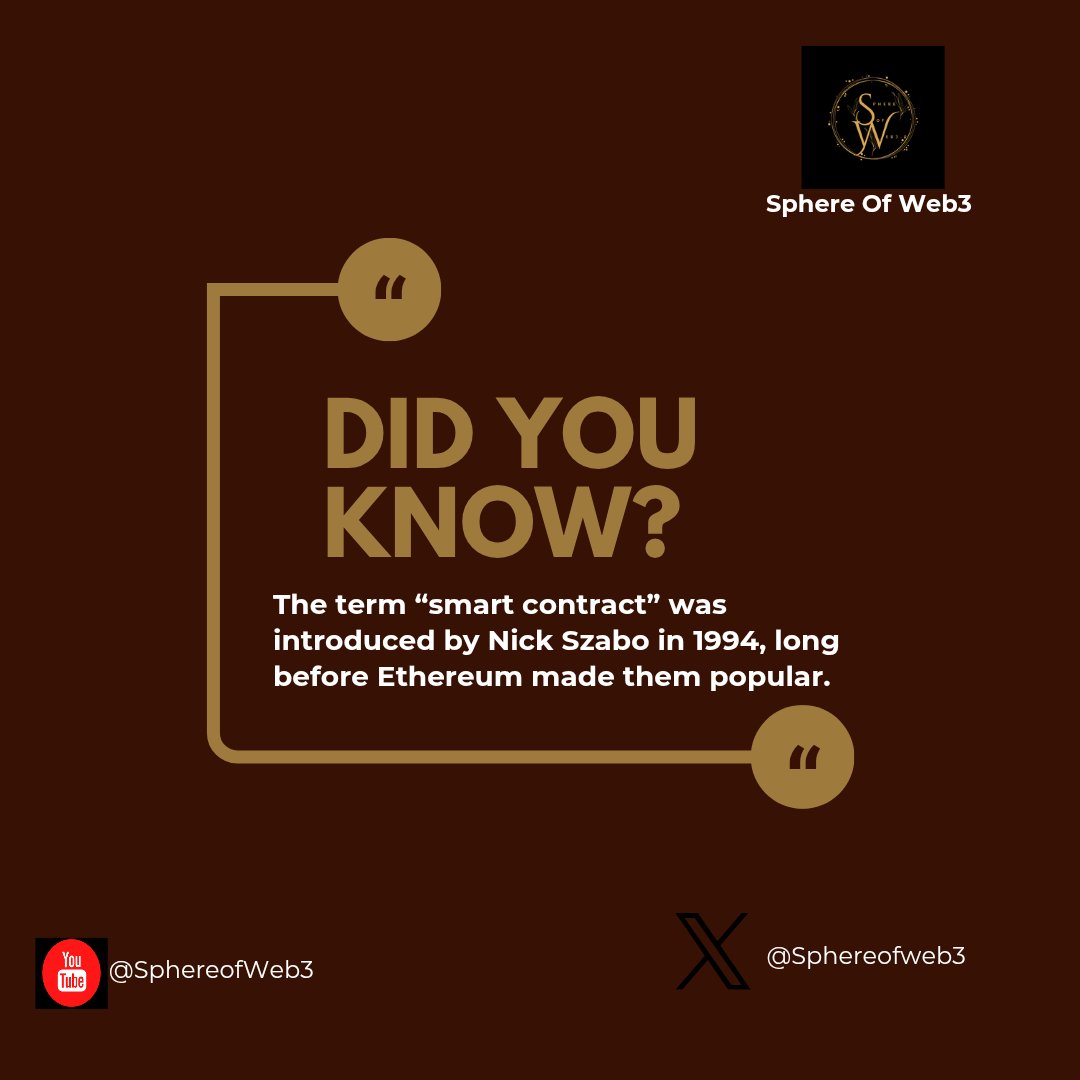 Sphereofweb3's tweet image. A smart contract is like a digital agreement written in code that runs on the blockchain. Once the rules are met, it executes automatically, no middleman, no delays.

Good morning CT