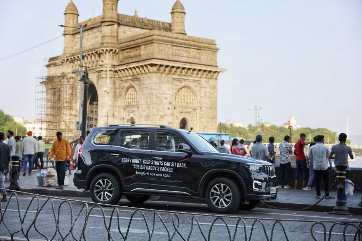 Came to Mumbai for a trip and spotted this Mahindra Scorpio-N at Gateway India. Is it about Shetty?