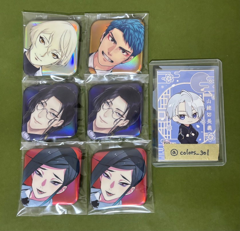 刀剣乱舞　祝装　大本丸博　スクエア缶バッジ　山姥切 長義 刀剣乱舞 祝装 大本丸博 スクエア缶バッジ 山姥切 長義 刀剣乱舞