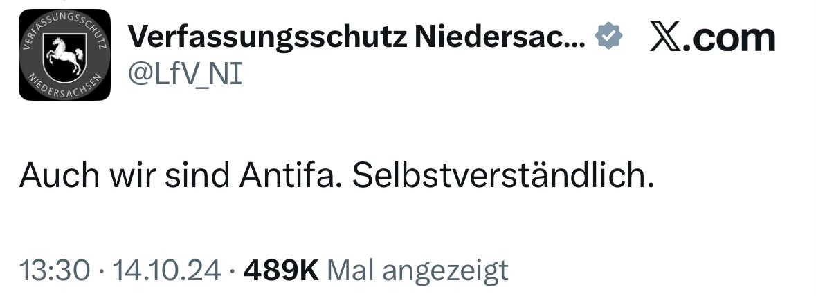 Wird der Verfassungsschutz Niedersachsen jetzt eigentlich auch verboten?