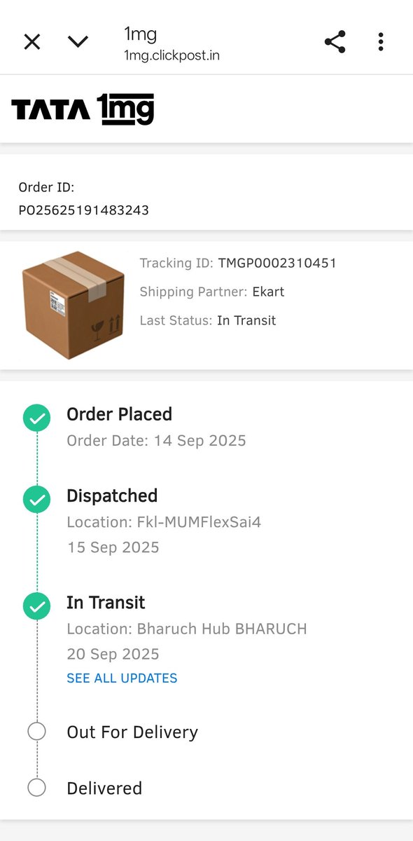 vom9201's tweet photo. @1mgOfficial @flipkartsupport Hello @ekart, tracking ID TMGPO002310451, (from 1MG). It contains urgent medicines I need soon. The parcel is already in my city but delivery is delayed. Please call me or share Bharuch warehouse location so I can collect it directly. Kindly help. https://t.co/RMd9V6dL7b