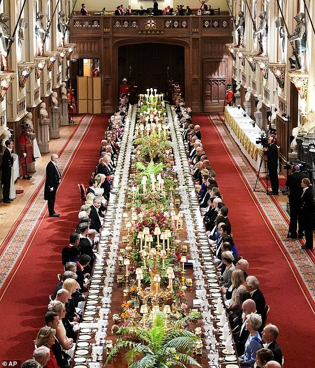 HagwithAttitude's tweet photo. So William and Kate think it's normal in this World for them to sit down and eat like this, and not pay a penny for it, when they have gone and seen for themselves Food Banks are NEEDED!! They what I call "Sick Fucks"! https://t.co/BYBGLUs0rE