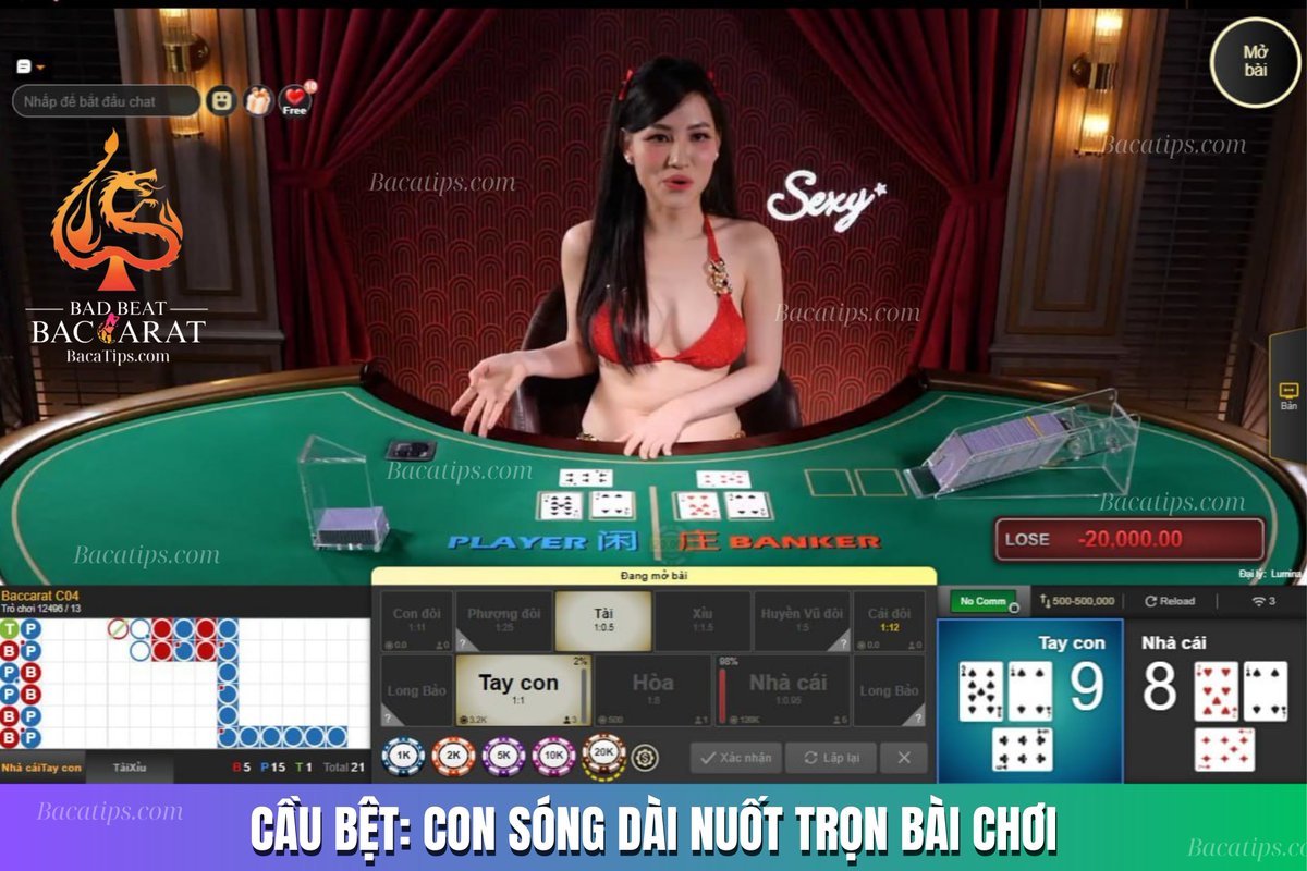 Ptuan_Mentor's tweet photo. 📘 Bài 1: Cầu bệt – Con sóng dài nuốt trọn bàn chơi✨
🎲 Cầu bệt là gì?
Một bên (Banker hoặc Player) thắng liên tục từ 4–5 ván trở lên. Ví dụ: B–B–B–B–B.
Xem thêm tại: https://t.co/QL7VbzrntL
#BaccaratTips #CauBet #ChiendichBaccarat #BaccaratVietnam #BacaTips https://t.co/kUaJauSpAV