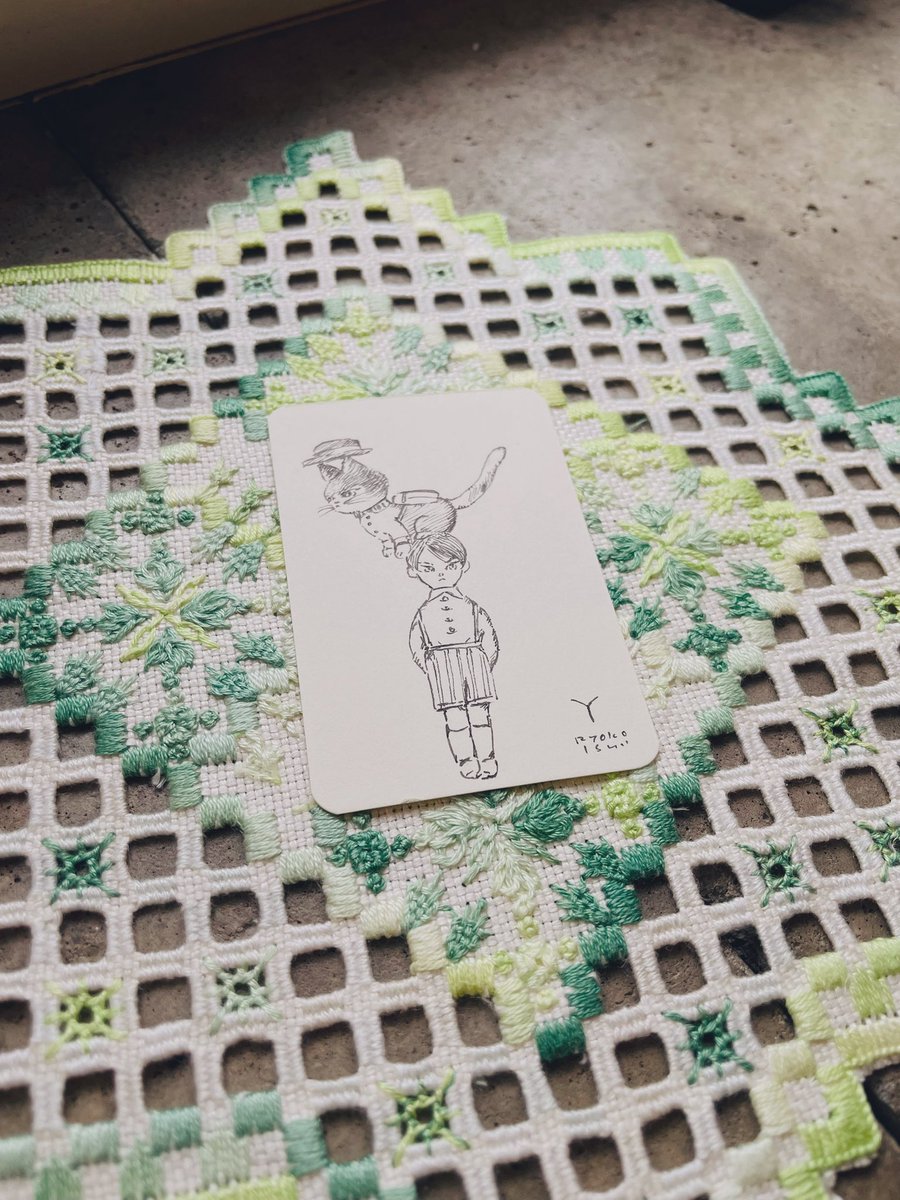 イシイリョウコさんの個展『窓辺でね』にて、アルファベット絵文字を描いて頂きました✨️

気さくな方で推し活話をしながら、さらさらと描く様をガン見するという、大変貴重な体験をありがとうございました(*´꒳`*)💕

※掲載許可済

開催場所：spicaのおやつさん( <a href="/spica_scone/">spicaのおやつ</a> )