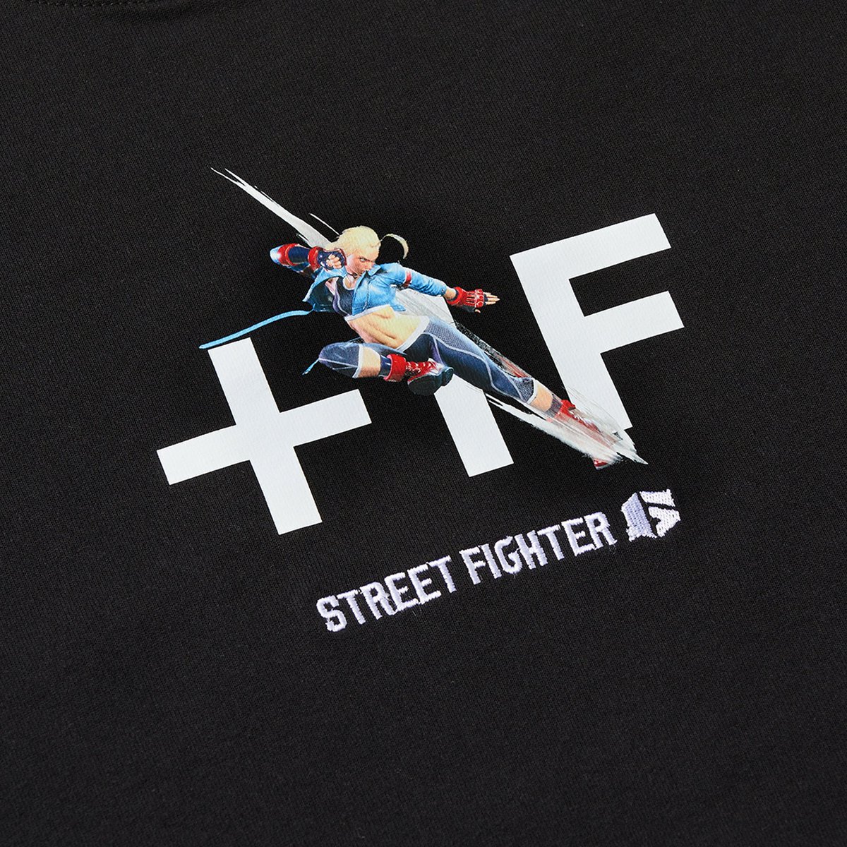 STREET FIGHTER +1F】 STREET FIGHTER 6 +1F CAMMY TEE BLACK / WHITE