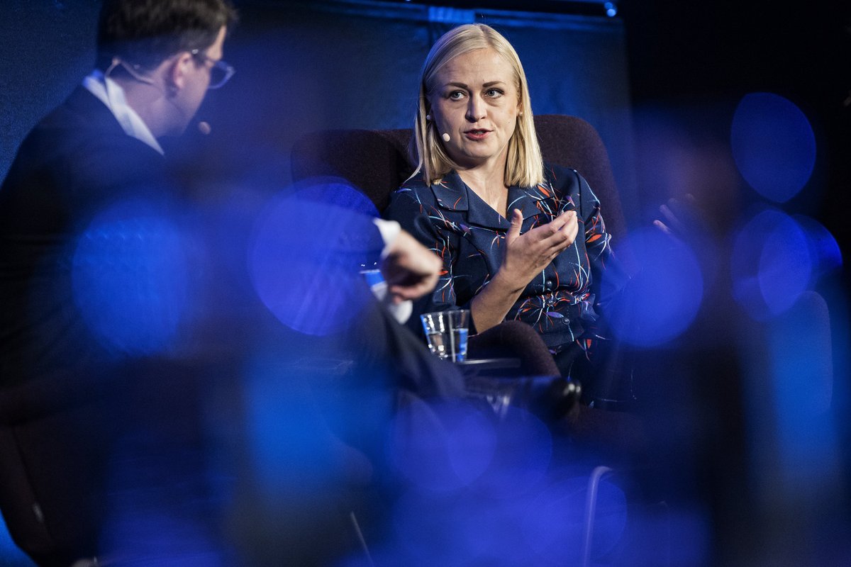 Europe needs credible &amp; competitive defence capabilities, says Elina Valtonen, Minister for Foreign Affairs of 🇫🇮, in a #HSF2025 interview with Oliver Moody of <a href="/thetimes/">The Times and The Sunday Times</a>.

"Even if there was a peace deal or ceasefire in Ukraine, it would not mean the threat of Russia is fading."