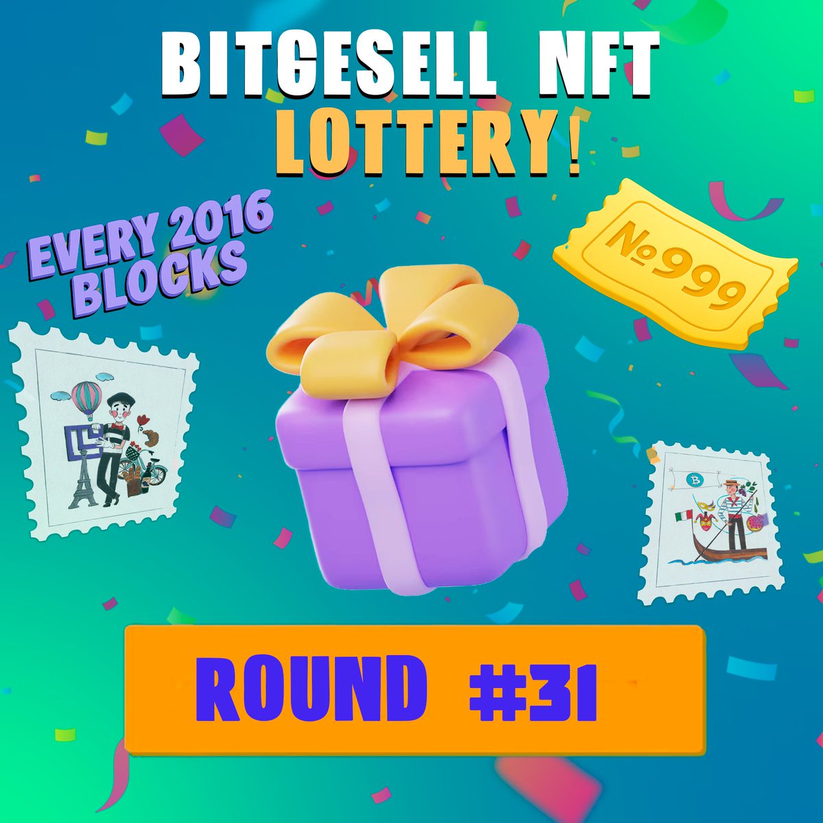 👏 Congratulations to all NFT holders from the #Bitgesell Road collection

🎲 The Round#31 of the Bitgesell #NFT Free Lottery has started

Good luck for everyone!

🔗 Now the payment of reward in the #Arbitrum  chain

bitgesell.space