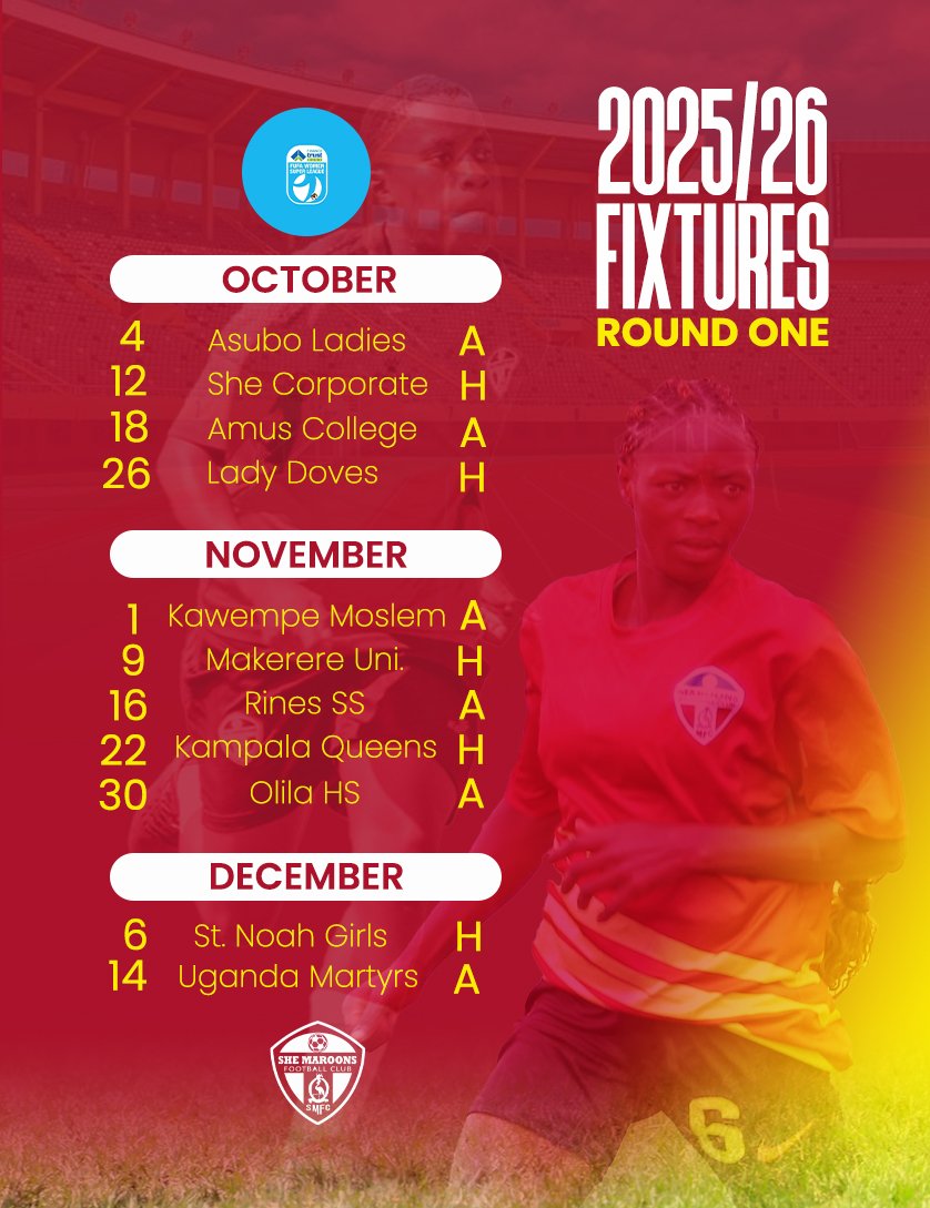 🚨
Our First Round 
Calendar 📄
#SMARFC