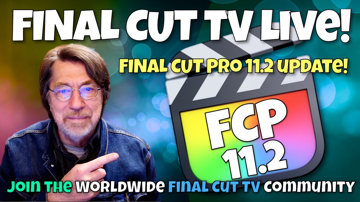 RichardTaylorTV's tweet image. Final Cut Pro 11.2 Update! 
 
youtube.com/live/Urw2jO6oM…
#iPhone17Pro
#ProResRAW
#PostChat
#Post
Final Cut Pro
FCPX
#FCPX
#FinalCutPro
@Apple
FCP