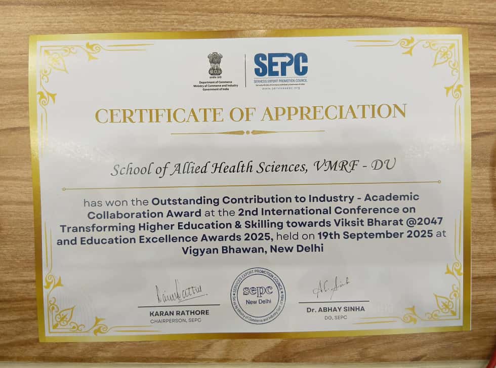 sahsvmrfsalem's tweet image. Award winners under the category "Outstanding Contribution to Industry Academic Collaboration".The award was bestowed by (SEPC),set up by Ministry of Commerce and Industry,GoI.
#OutstandingContribution #IndustryCollaboration #viksitbharatchallenge #educational #excellence #awards