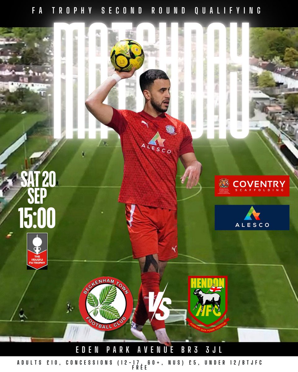 It's FA Trophy matchday in BR3, and we welcome the Dons from North London.

See you down the Avenue ⚽️

A reminder that season tickets are not valid for this one.
