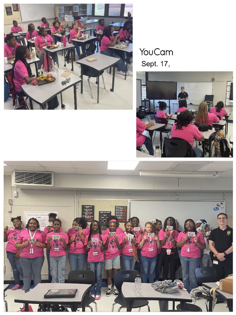 WAPerryParents's tweet photo. The G.E.M.S. Elite Society, sponsored by NCBW100, completed their first “Lunch and Learn” with Inv. Cooley from the RCSD Forensics Lab. G.E.M.S explored the role of forensic science in criminal investigations, enhancing their understanding of STEM's impact on the justice system. https://t.co/l7MwBDWSsm
