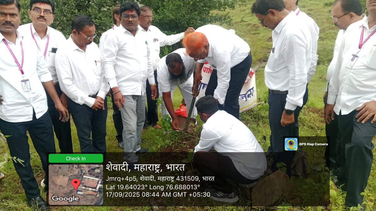 JinturP's tweet photo. @SwachhBharatGov @swachhbharat @MoHUA_India @MoJSDDWS 
नगर परिषद जिंतूर जिल्हा परभणी ४३१५०९
ULB CODE - ८०२७५२
स्वच्छता ही सेवा 2025
17 सप्टेंबर ते 2 ऑक्टोबर 2025
Plantation https://t.co/hWcpmgt1HR