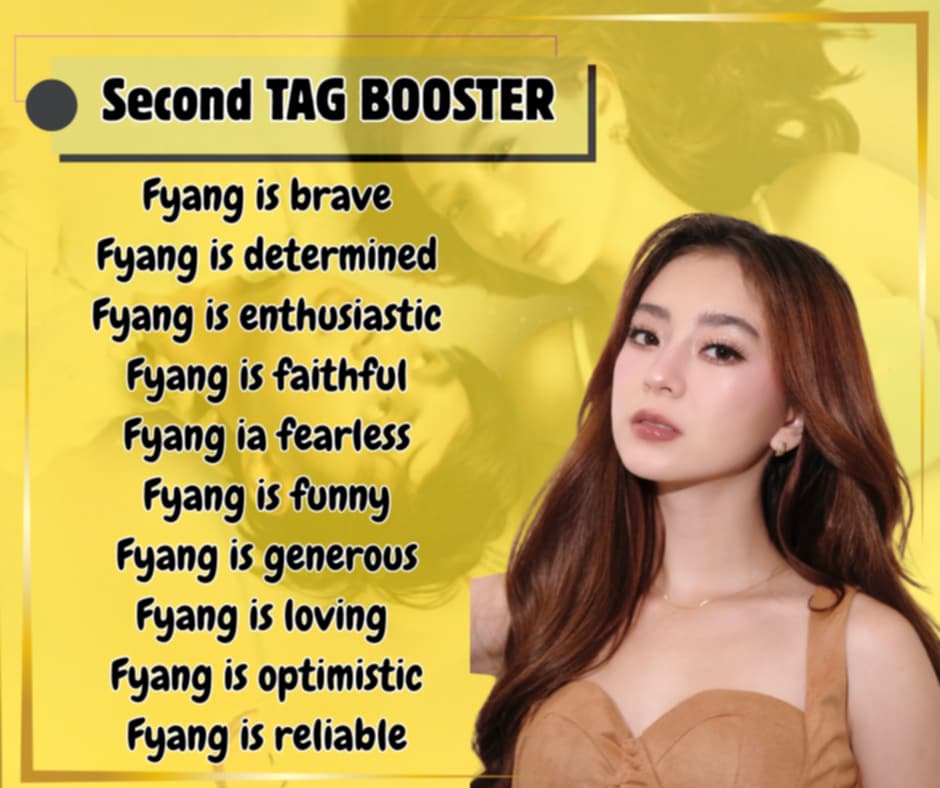 JmfyangSerenity's tweet photo. Second Tag Booster
Fyang is.. 

Reminders:
* No Emoji
* No Numbers
* No all caps 
* At least three words per tweet.
* No double tag for below Five 
   hundred followers
*Reply as many as you can

JMFYANG GHOSTING FINALE
#JMFyangBenchIcon

Reply l Repost l Requote https://t.co/9gbin90NZS