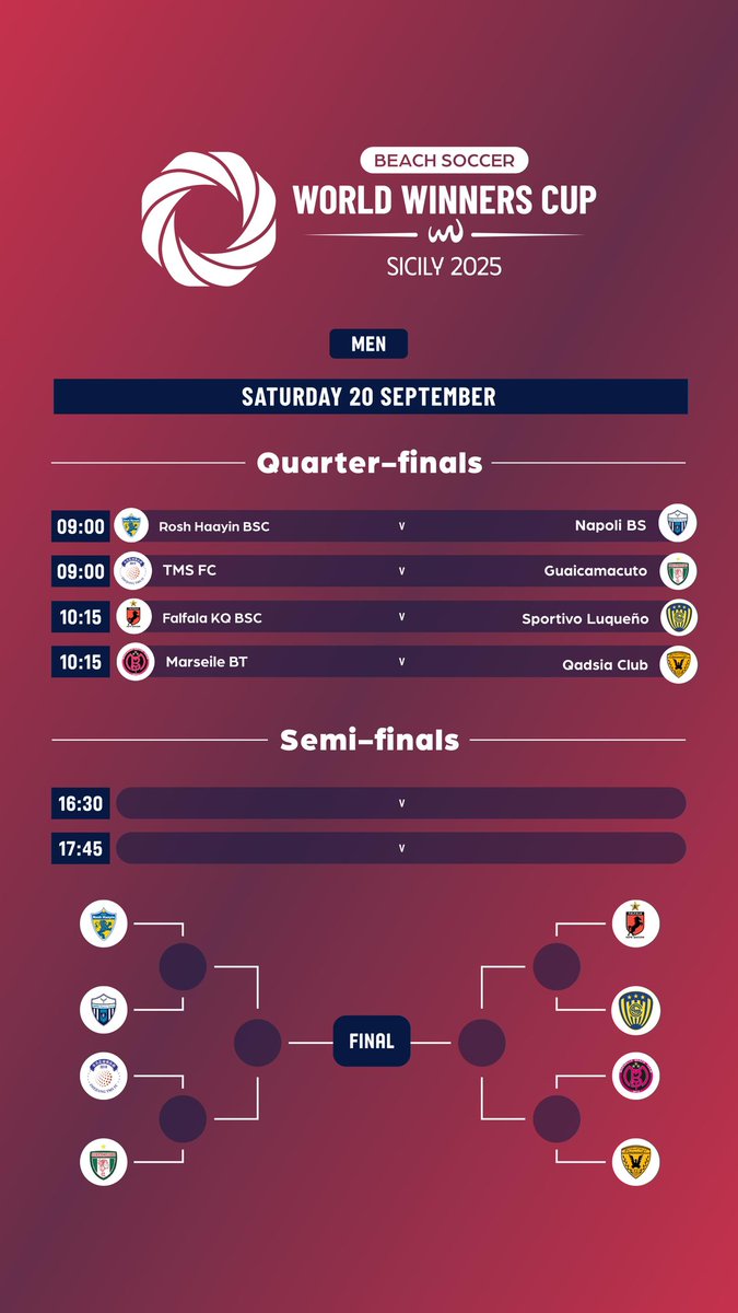 🏆 World Winners Cup Sicily 2025

👀 Watch LIVE 👉 beachsoccertv.com📺
#BeachSoccer #WorldWinners25