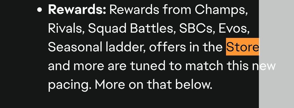 🚨 Store Packs being tuned ≠ Less Store Packs.

It just means the the stuff you get out of Store Packs won’t be as good. 

I’ve made several tweets about it, I don’t like Store Packs at all, I’m not defending EA at all cause they’re effectively trying to kill the market early