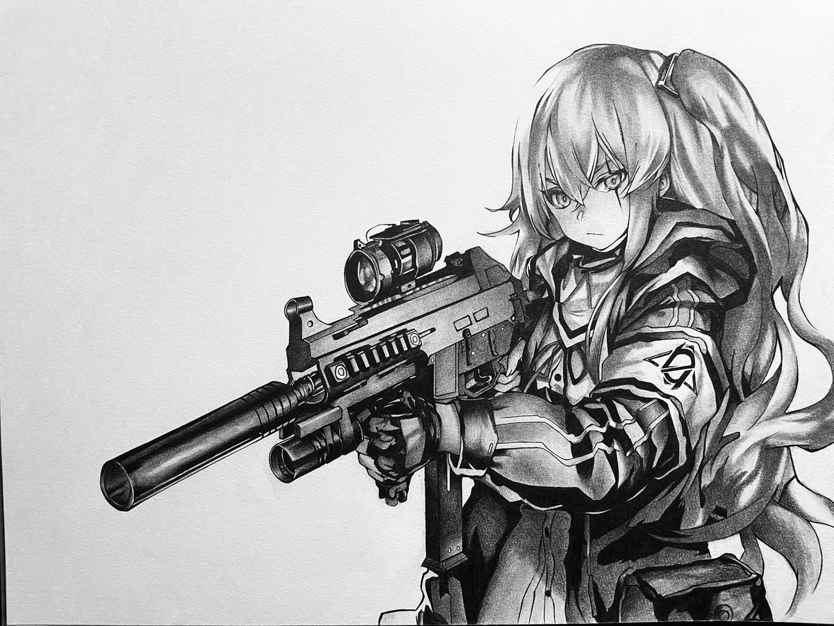 45姉

 #ドルフロ #ドールズフロントライン #ump45  #模写  #シャーペン
