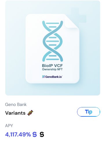 Big news The first Bio patent has landed on Verio

Patented BioNFTs™ (US-11984203-B1, US-11915808-B1) by <a href="/genobank_io/">GenoBank.io (꧁BioIP꧂)</a> now make it possible to certify ownership of genomic data in VCF files.

From DNA → IP, we’re entering a new era of data sovereignty where individuals can truly