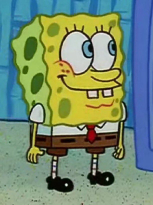 SunshineSponge's tweet image. here’s an early spongebob for good luck 🥰