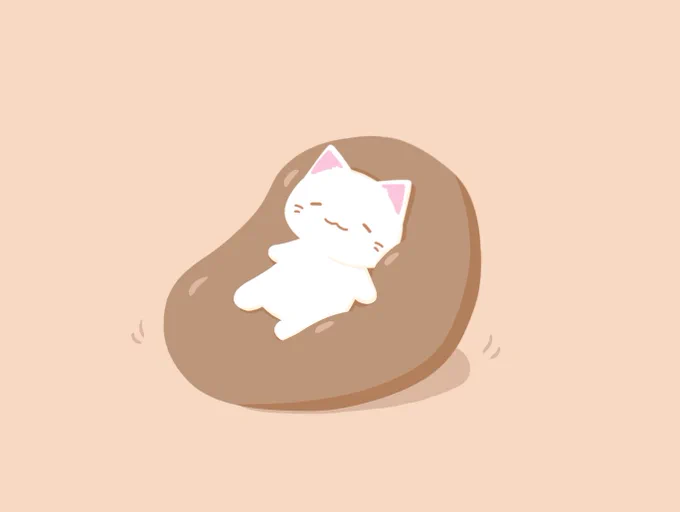 ねこをダメにするクッション #猫 #イラスト #人をダメにするクッション #落書き