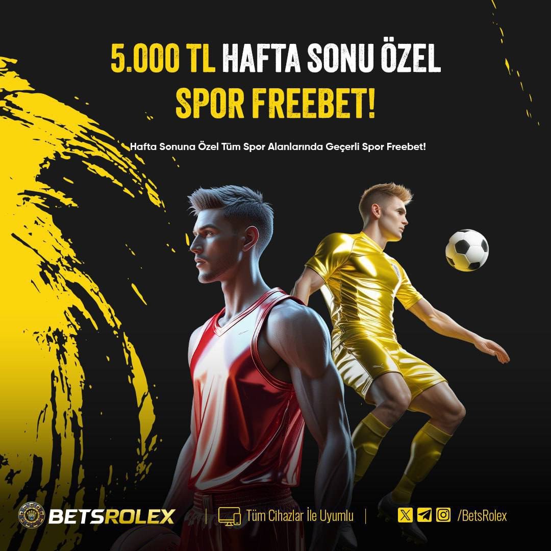 🤙 Hafta Sonuna Özel 5000 TL FreeBet

#Spor müsabakalarındaki bu fırsat kaçmaz !

Harika maçlarla dolu fikstürde kaybetmek yok, hemen oyna freebet'i kap !

🎁 Hafta sonu kuponlarına #Pazartesi 5000 TL'ye kadar #freebet kazanabilirsiniz.

👑 betsrolex.work/hsw9t